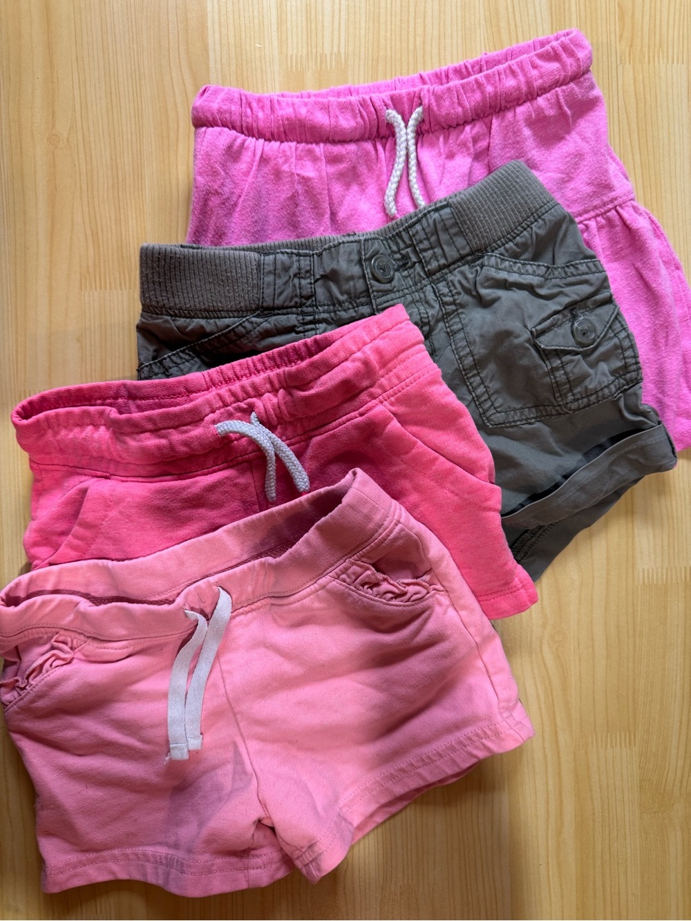 Girls' Pink & Olive Casual Bottoms Bundle Size 4T